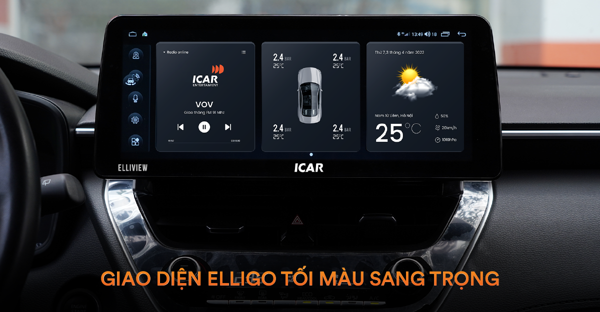 MÀN HÌNH ANDROID Ô TÔ ELLIVIEW Q4